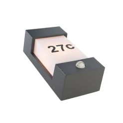 Außenwandleuchte dunkelgrau IP54 Bewegungssensor - Tide