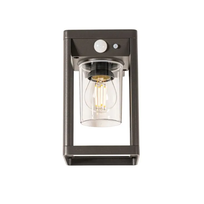 Außenwandleuchte dunkelgrau inkl. LED und Solar - Sonne