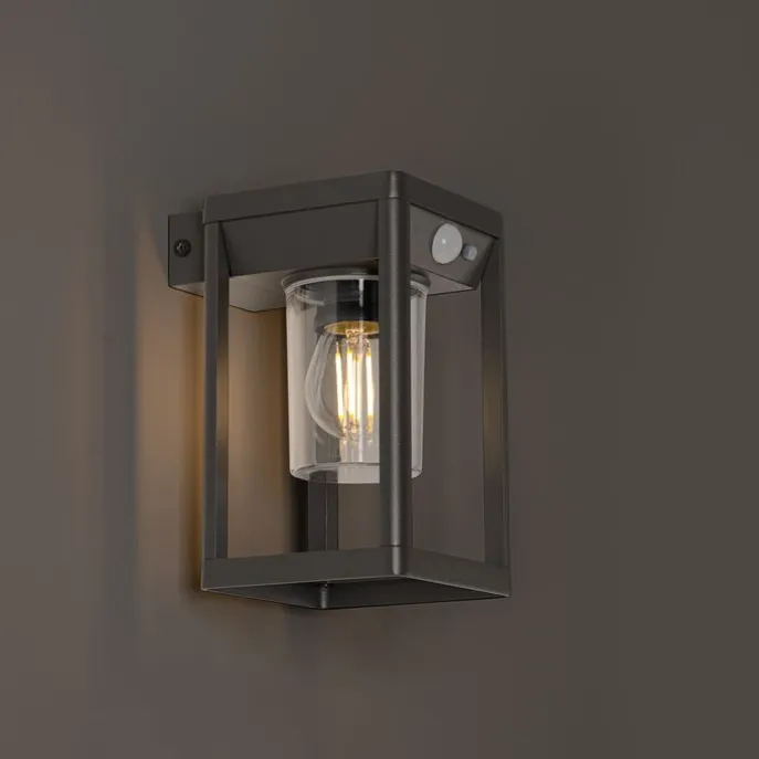 Außenwandleuchte dunkelgrau inkl. LED und Solar - Sonne