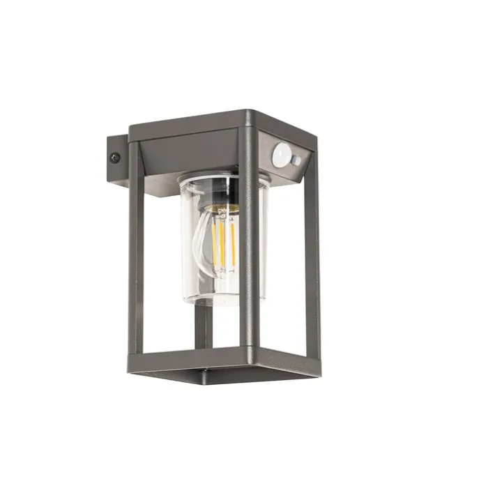 Außenwandleuchte dunkelgrau inkl. LED und Solar - Sonne