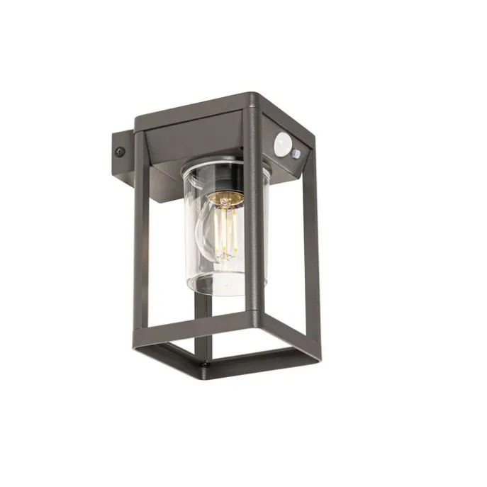 Außenwandleuchte dunkelgrau inkl. LED und Solar - Sonne