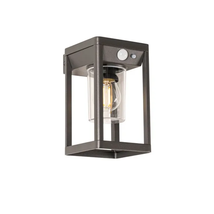 Außenwandleuchte dunkelgrau inkl. LED und Solar - Sonne