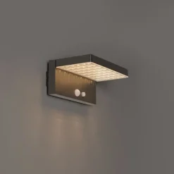 Außenwandleuchte dunkelgrau inkl. LED und Solar - Sunnie