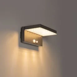 Außenwandleuchte dunkelgrau inkl. LED und Solar - Sunnie