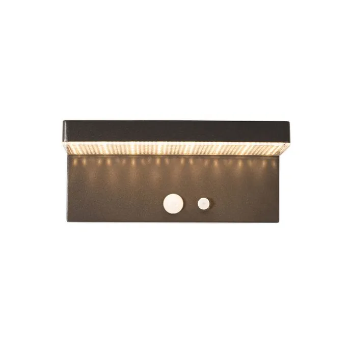 Außenwandleuchte dunkelgrau inkl. LED und Solar - Sunnie