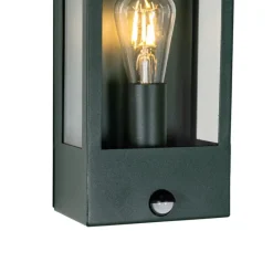 Außenwandleuchte dunkelgrün mit Bewegungsmelder IP44 - Rotterdam