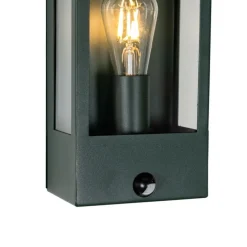 Außenwandleuchte dunkelgrün mit Bewegungsmelder IP44 - Rotterdam