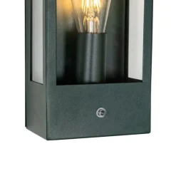 Außenwandleuchte dunkelgrün mit Dämmerungssensor IP44 - Rotterdam