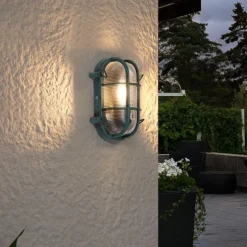 Außenwandleuchte Grün Oval IP44 - Noutica