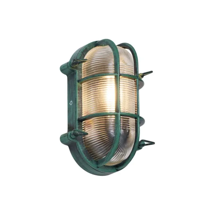 Außenwandleuchte Grün Oval IP44 - Noutica