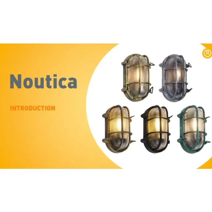 Außenwandleuchte Grün Oval IP44 - Noutica