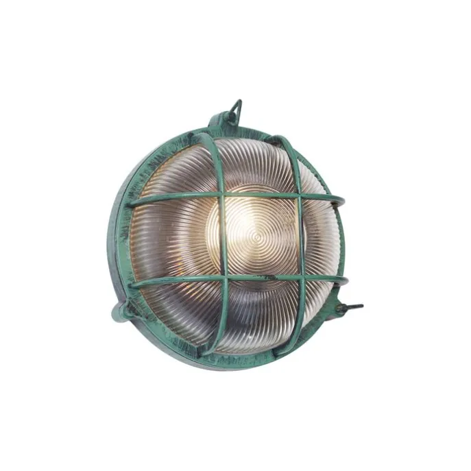 Außenwandleuchte Grün Rund IP44 - Noutica