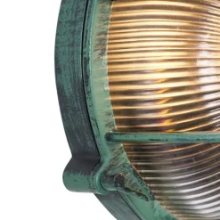 Außenwandleuchte Grün Rund IP44 - Noutica