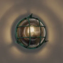 Außenwandleuchte Grün Rund IP44 - Noutica