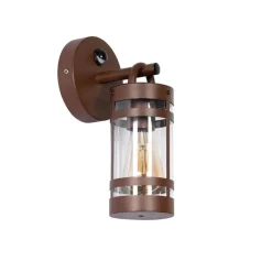 Außenwandleuchte rostbraun IP44 mit Bewegungssensor - Ruben