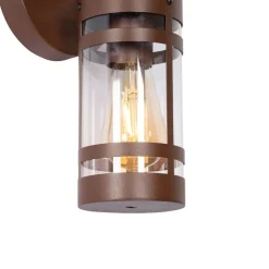 Außenwandleuchte rostbraun IP44 mit Bewegungssensor - Ruben