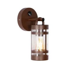 Außenwandleuchte rostbraun IP44 mit Bewegungssensor - Ruben