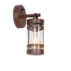 Außenwandleuchte rostbraun IP44 mit Bewegungssensor - Ruben