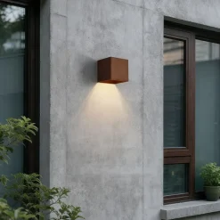 Außenwandleuchte Rostbraun inkl. LED IP65 Solar - Charlene