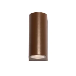 Außenwandleuchte rostbrauner Kunststoff oval 2-flammig - Baleno