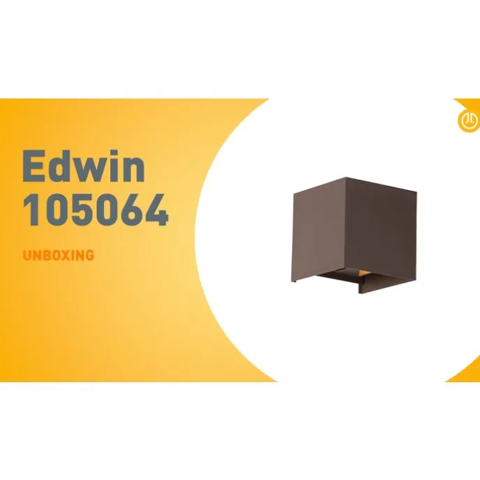 Außenwandleuchte rostbraun inkl. LED 2-flammig IP54 - Edwin