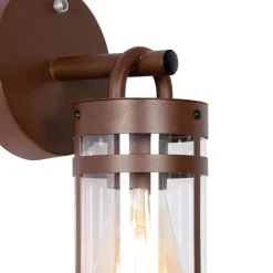 Außenwandleuchte rostbraun IP44 Hell-Dunkel-Sensor - Ruben