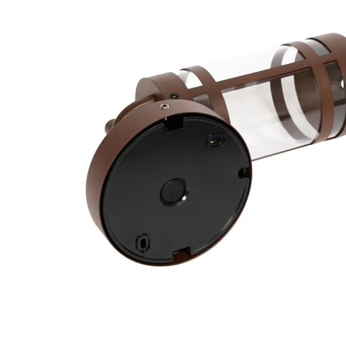 Außenwandleuchte rostbraun IP44 Hell-Dunkel-Sensor - Ruben