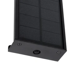 Außenwandleuchte schwarz 30 cm inkl. LED 4-stufig dimmbar mit Solar - Serena