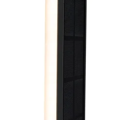 Außenwandleuchte schwarz 60 cm inkl. LED 4-stufig dimmbar mit Solar - Serena