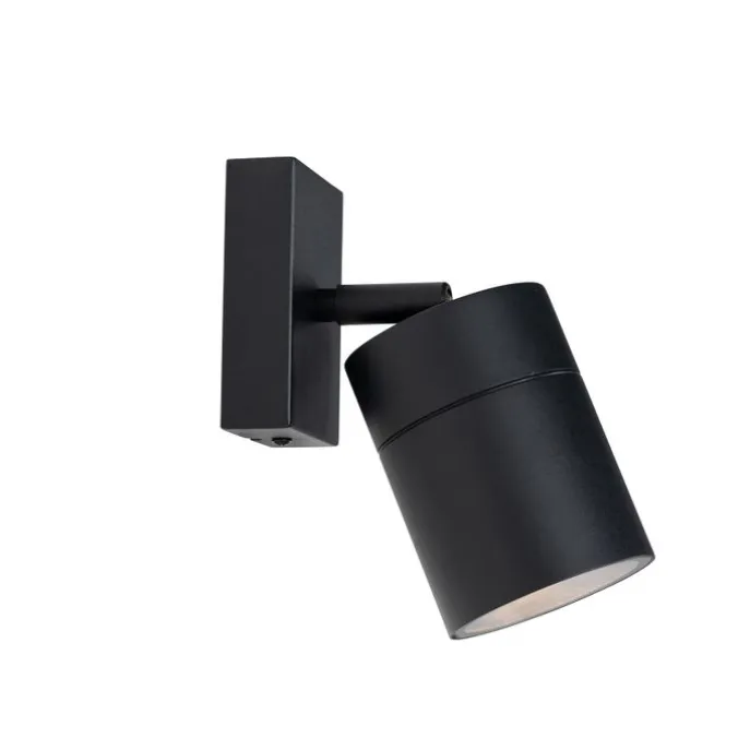 Außenwandleuchte schwarz AR70 verstellbar IP44 - Solo