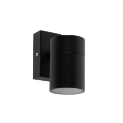 Außenwandleuchte Schwarz Edelstahl GU10 50mm IP44 - Solo