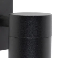 Außenwandleuchte Schwarz Edelstahl GU10 50mm IP44 - Solo