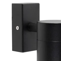 Außenwandleuchte Schwarz Edelstahl GU10 50mm IP44 - Solo