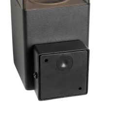 Außenwandleuchte schwarz IP44 mit Dämmerungssensor - Dänemark