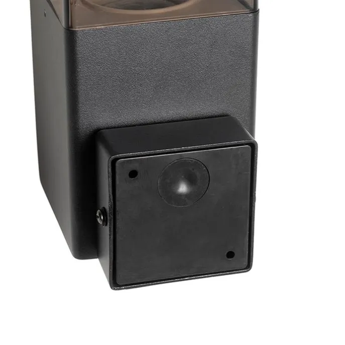 Außenwandleuchte schwarz IP44 mit Dämmerungssensor - Dänemark