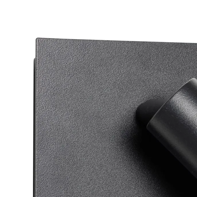 Außenwandleuchte schwarz inkl. LED IP54 Bewegungssensor - Simon