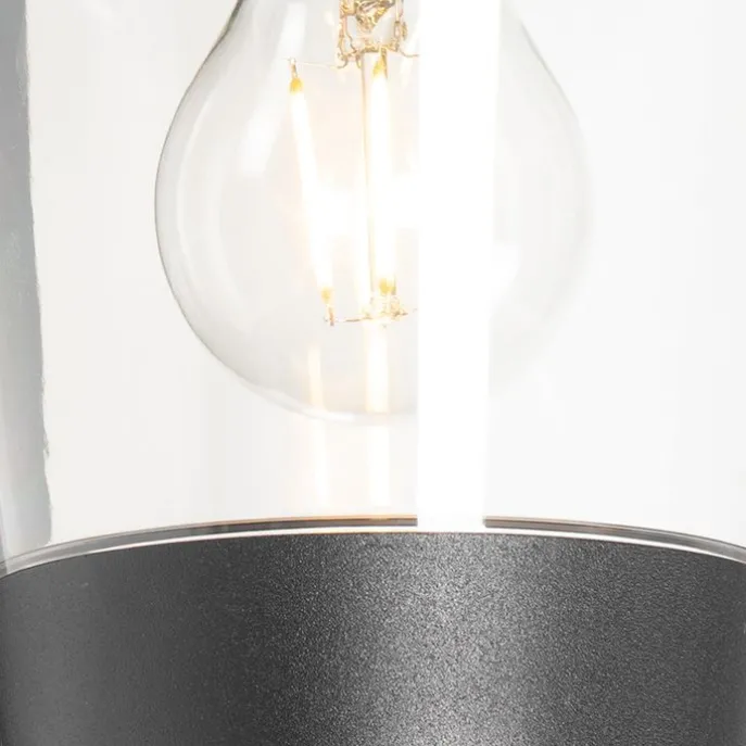 Außenwandleuchte schwarz IP44 mit Bewegungssensor - Joren