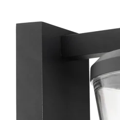 Außenwandleuchte schwarz IP44 mit Bewegungssensor - Joren