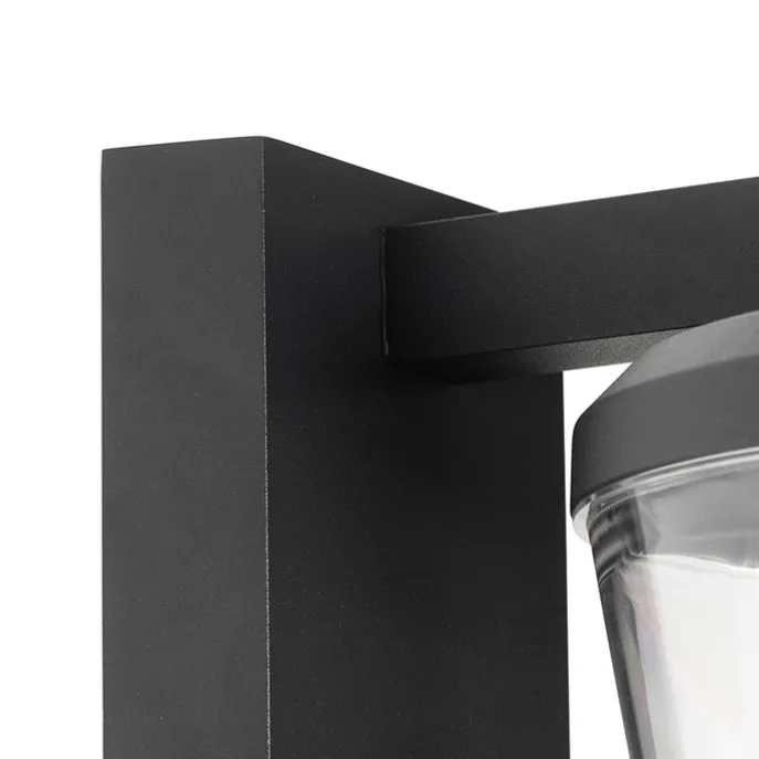 Außenwandleuchte schwarz IP44 mit Bewegungssensor - Joren