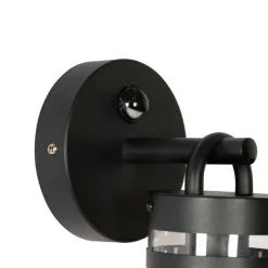 Außenwandleuchte schwarz IP44 mit Bewegungssensor - Ruben