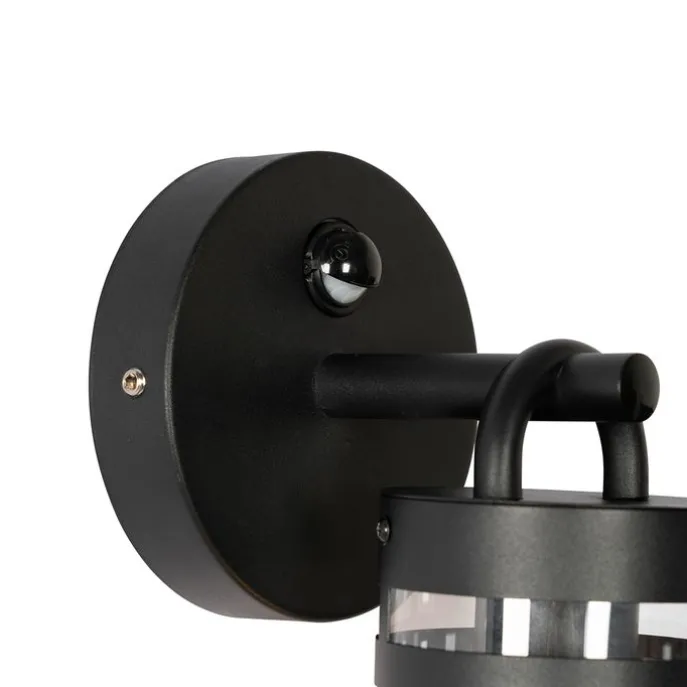 Außenwandleuchte schwarz IP44 mit Bewegungssensor - Ruben