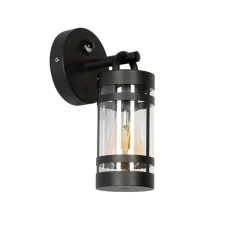 Außenwandleuchte schwarz IP44 mit Bewegungssensor - Ruben