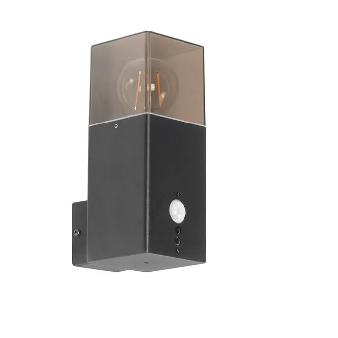 Außenwandleuchte schwarz IP44 mit Bewegungsmelder - Dänemark