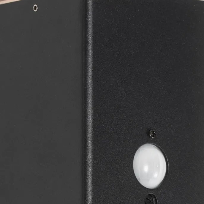 Außenwandleuchte schwarz IP44 mit Bewegungsmelder - Dänemark