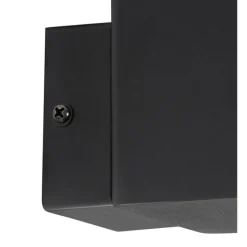 Außenwandleuchte schwarz IP44 mit Bewegungsmelder - Dänemark