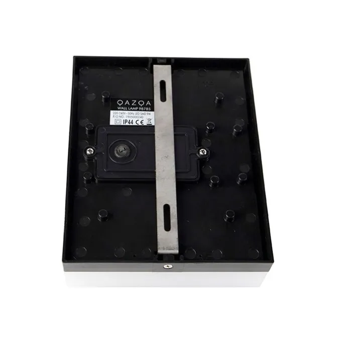 Außenwandleuchte schwarz IP44 inkl. LED mit Bewegungsmelder - Dualy