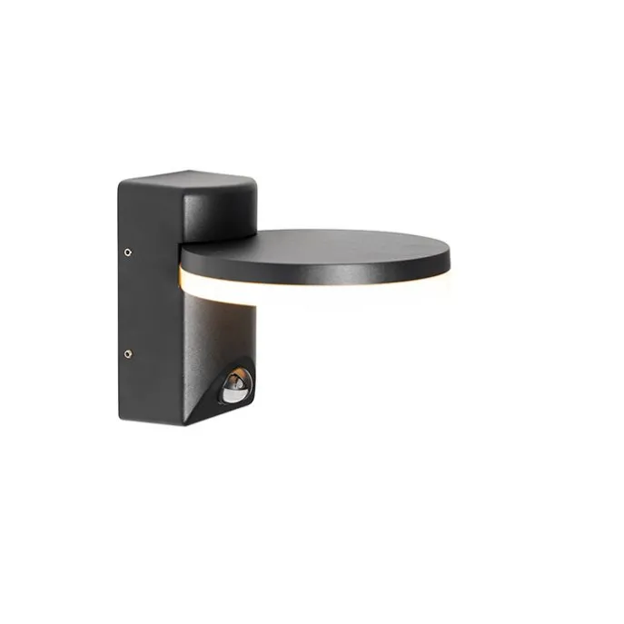 Außenwandleuchte schwarz inkl. LED IP54 Bewegungssensor - Esmee