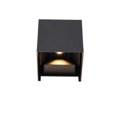 Außenwandleuchte schwarz inkl. LED 2-flammig IP54 - Edwin