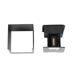 Außenwandleuchte schwarz inkl. LED 2-flammig IP54 - Edwin