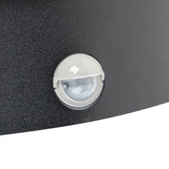 Außenwandleuchte schwarz IP44 mit Bewegungssensor - Miro